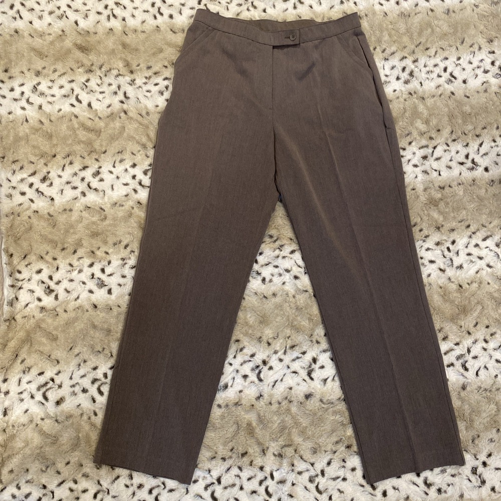 Investments Petites 12P Trousers Slack Dress Pants Straight Leg (31x28)